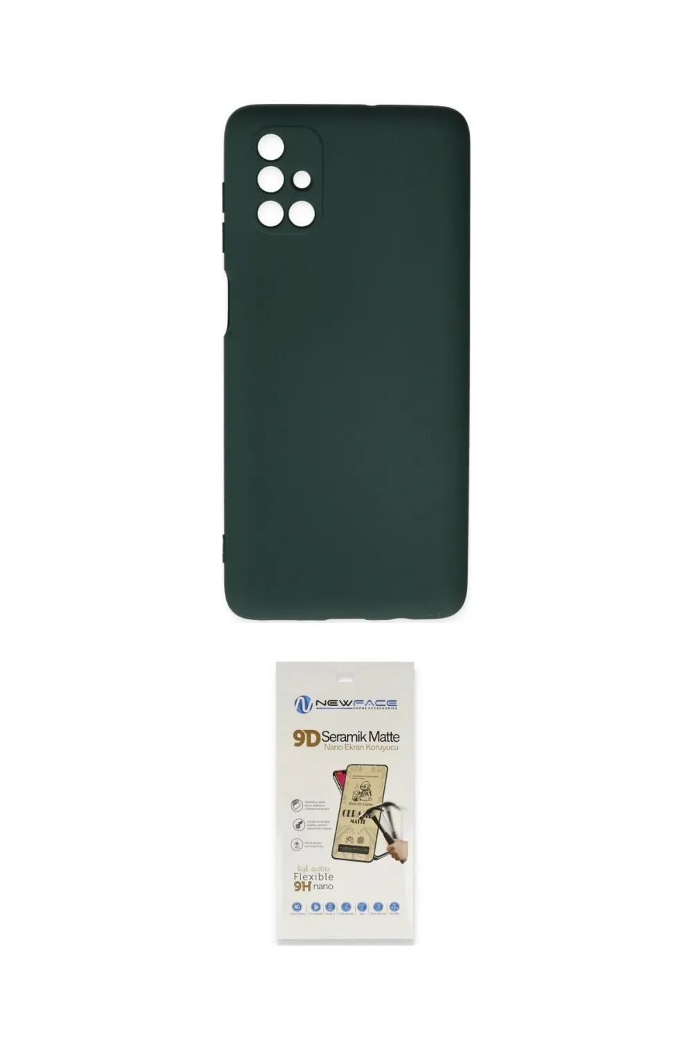 ieg™ Galaxy M51 Kılıf Ahenk Serisi - Siyah Mat Seramik Nano Ekran Koruyucu