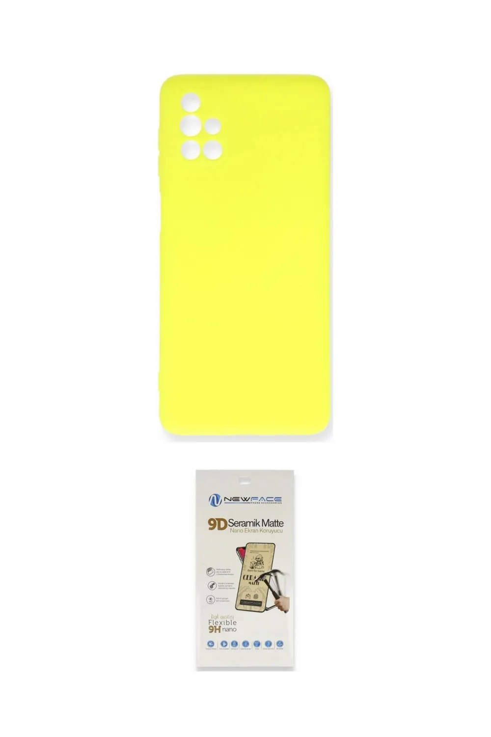 ieg™ Galaxy M51 Kılıf Ahenk Serisi - Siyah Mat Seramik Nano Ekran Koruyucu