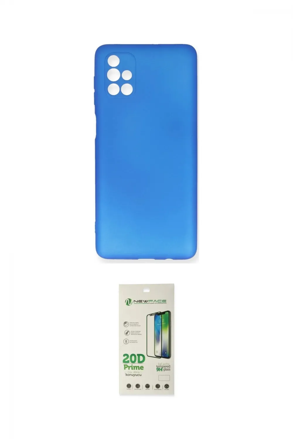 ieg™ Galaxy M51 Kılıf Kozmos Yansıma Özel Seri - Siyah 20D Premium Cam Ekran Koruyucu