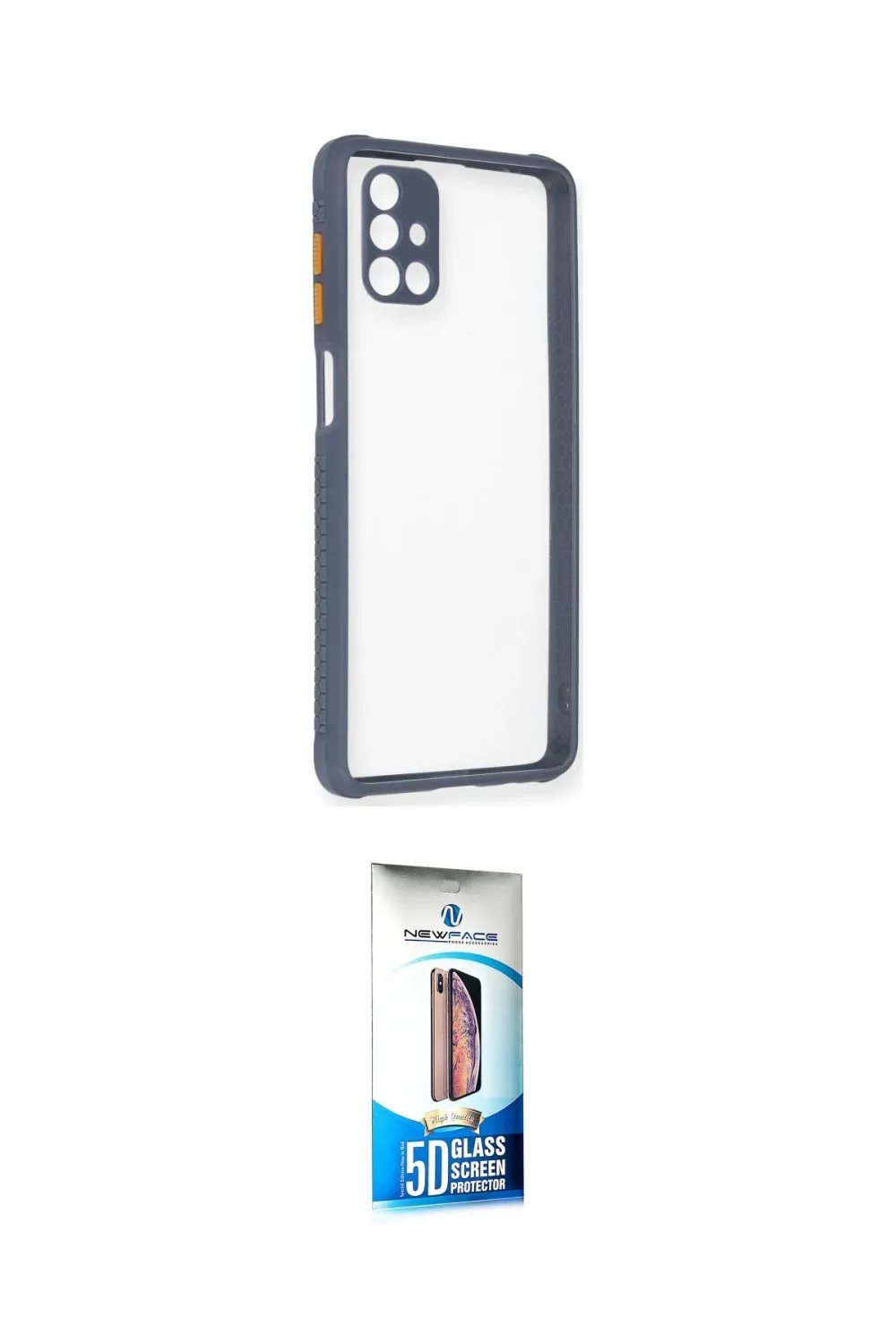ieg™ Galaxy M51 Kılıf Nova Asil Özel Seri - Siyah 5D Eko Cam Ekran Koruyucu