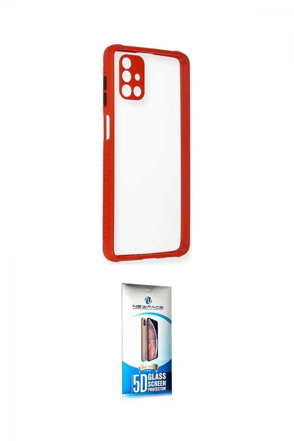 ieg™ Galaxy M51 Kılıf Nova Asil Özel Seri - Siyah 5D Eko Cam Ekran Koruyucu