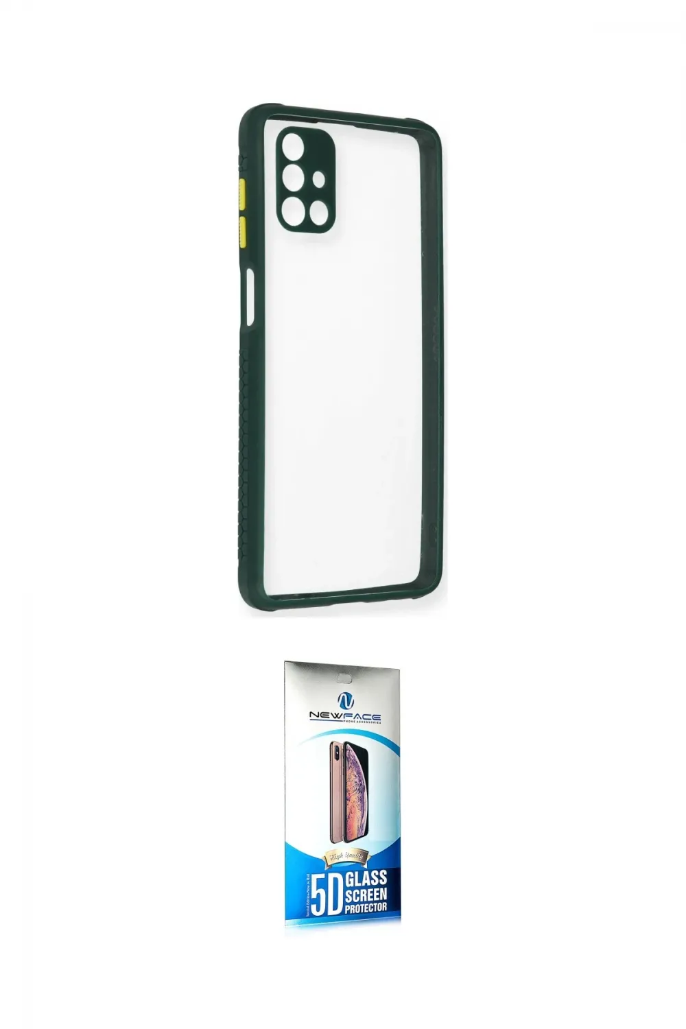 ieg™ Galaxy M51 Kılıf Nova Asil Özel Seri - Siyah 5D Eko Cam Ekran Koruyucu