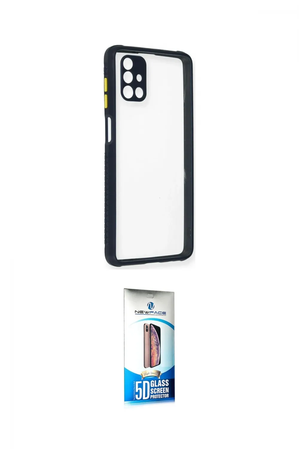 ieg™ Galaxy M51 Kılıf Nova Asil Özel Seri - Siyah 5D Eko Cam Ekran Koruyucu