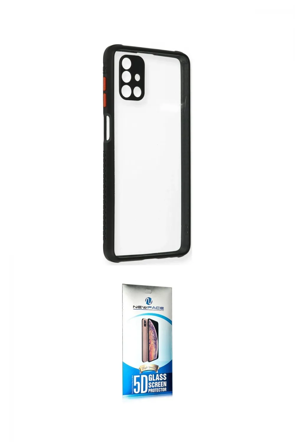 ieg™ Galaxy M51 Kılıf Nova Asil Özel Seri - Siyah 5D Eko Cam Ekran Koruyucu