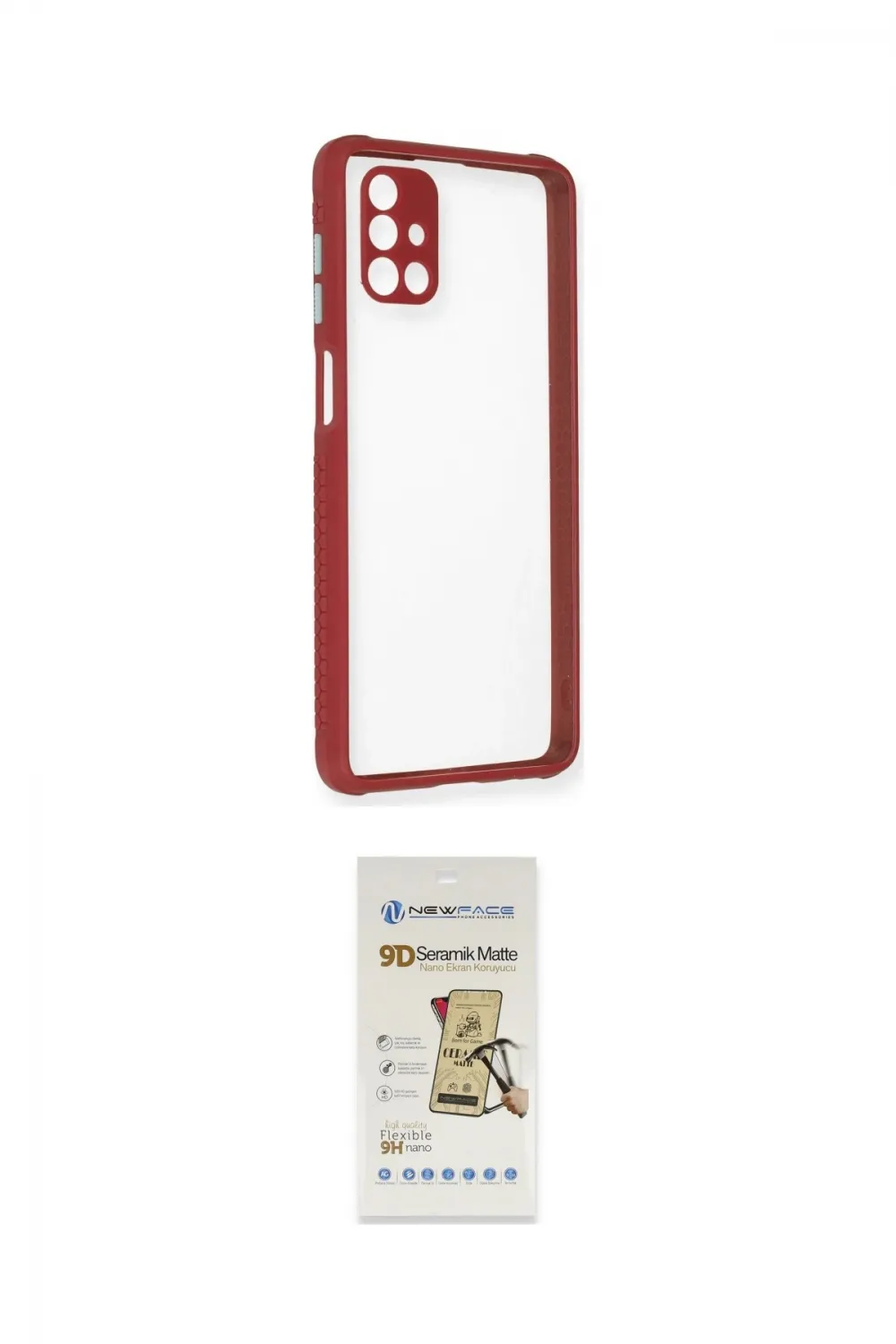 ieg™ Galaxy M51 Kılıf Nova Asil Özel Seri - Siyah Mat Seramik Nano Ekran Koruyucu