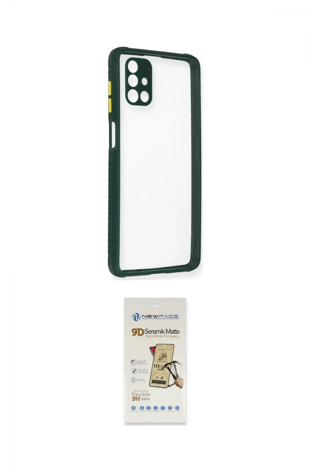 ieg™ Galaxy M51 Kılıf Nova Asil Özel Seri - Siyah Mat Seramik Nano Ekran Koruyucu