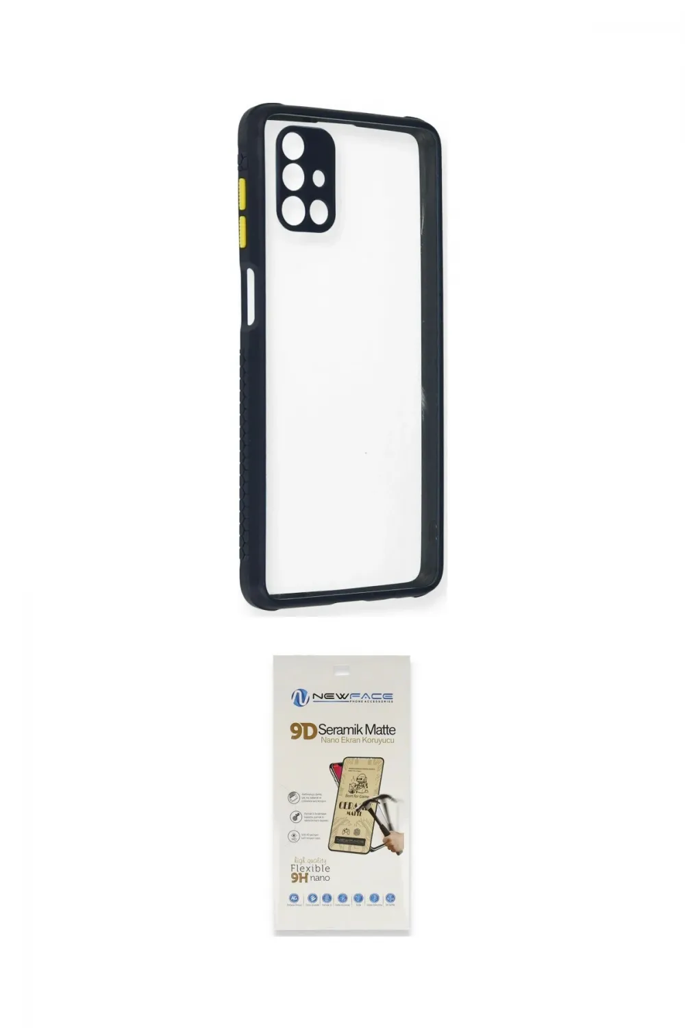ieg™ Galaxy M51 Kılıf Nova Asil Özel Seri - Siyah Mat Seramik Nano Ekran Koruyucu