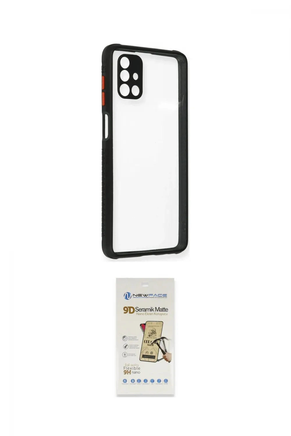 ieg™ Galaxy M51 Kılıf Nova Asil Özel Seri - Siyah Mat Seramik Nano Ekran Koruyucu