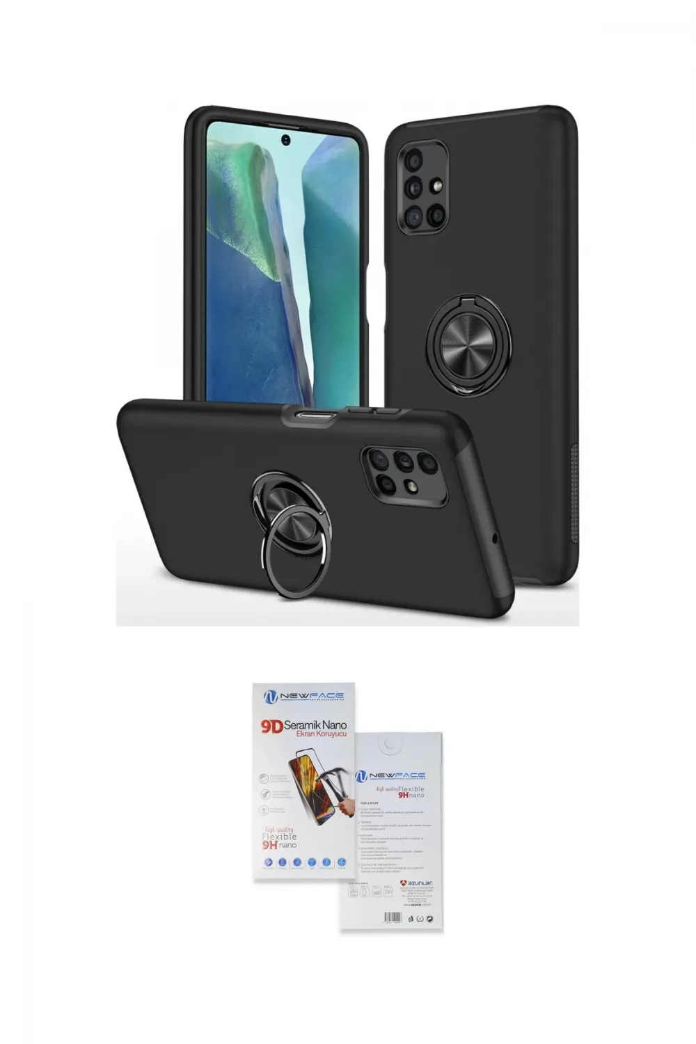ieg™ Galaxy M51 Kılıf Odak Form Prime - Siyah Seramik Nano Ekran Koruyucu