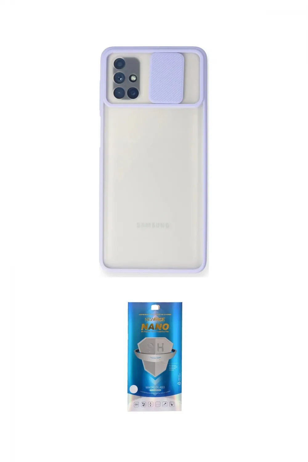 ieg™ Galaxy M51 Kılıf Vadi Çizgi - Şeffaf Royal Nano Ekran Koruyucu