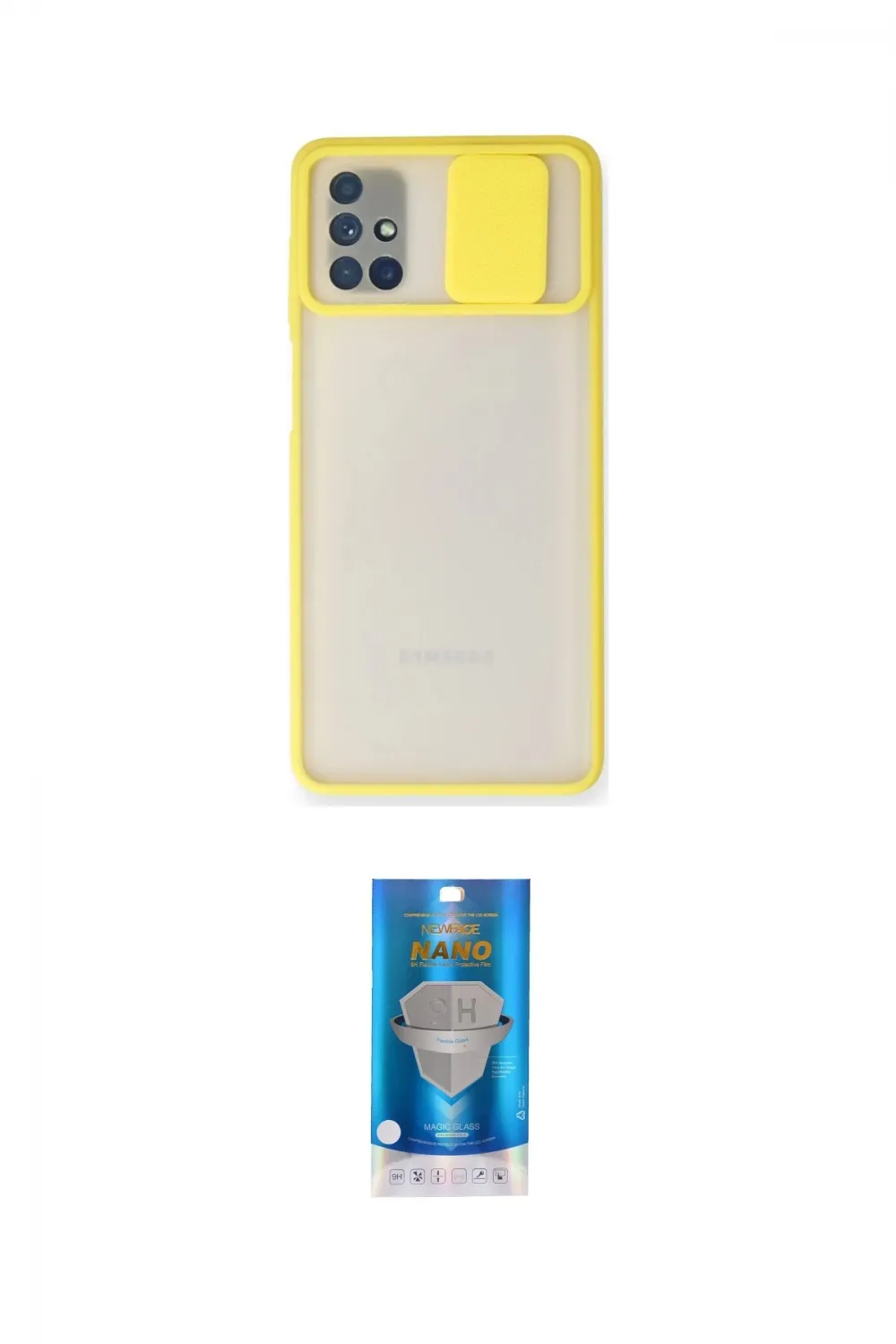 ieg™ Galaxy M51 Kılıf Vadi Çizgi - Şeffaf Royal Nano Ekran Koruyucu
