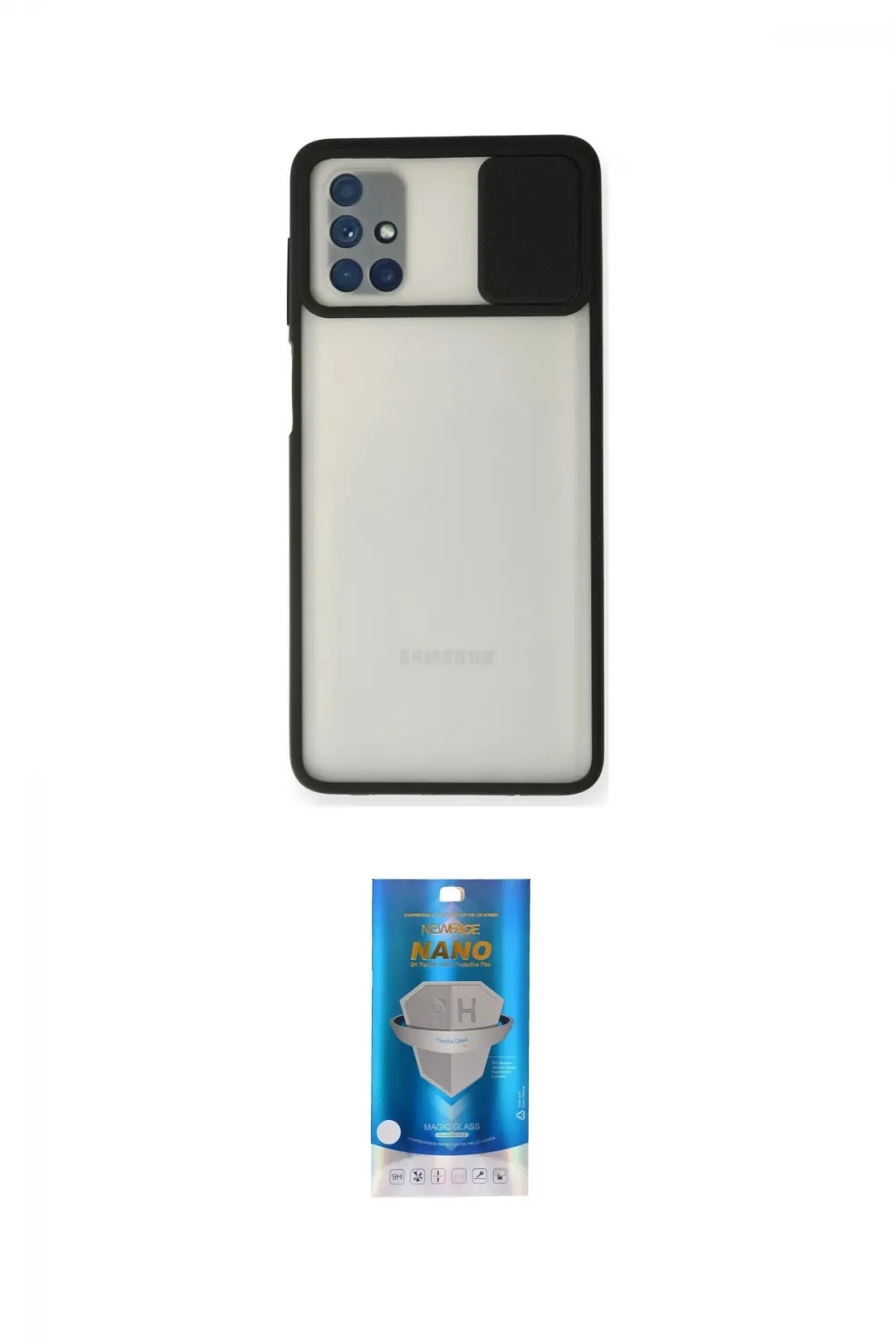 ieg™ Galaxy M51 Kılıf Vadi Çizgi - Şeffaf Royal Nano Ekran Koruyucu