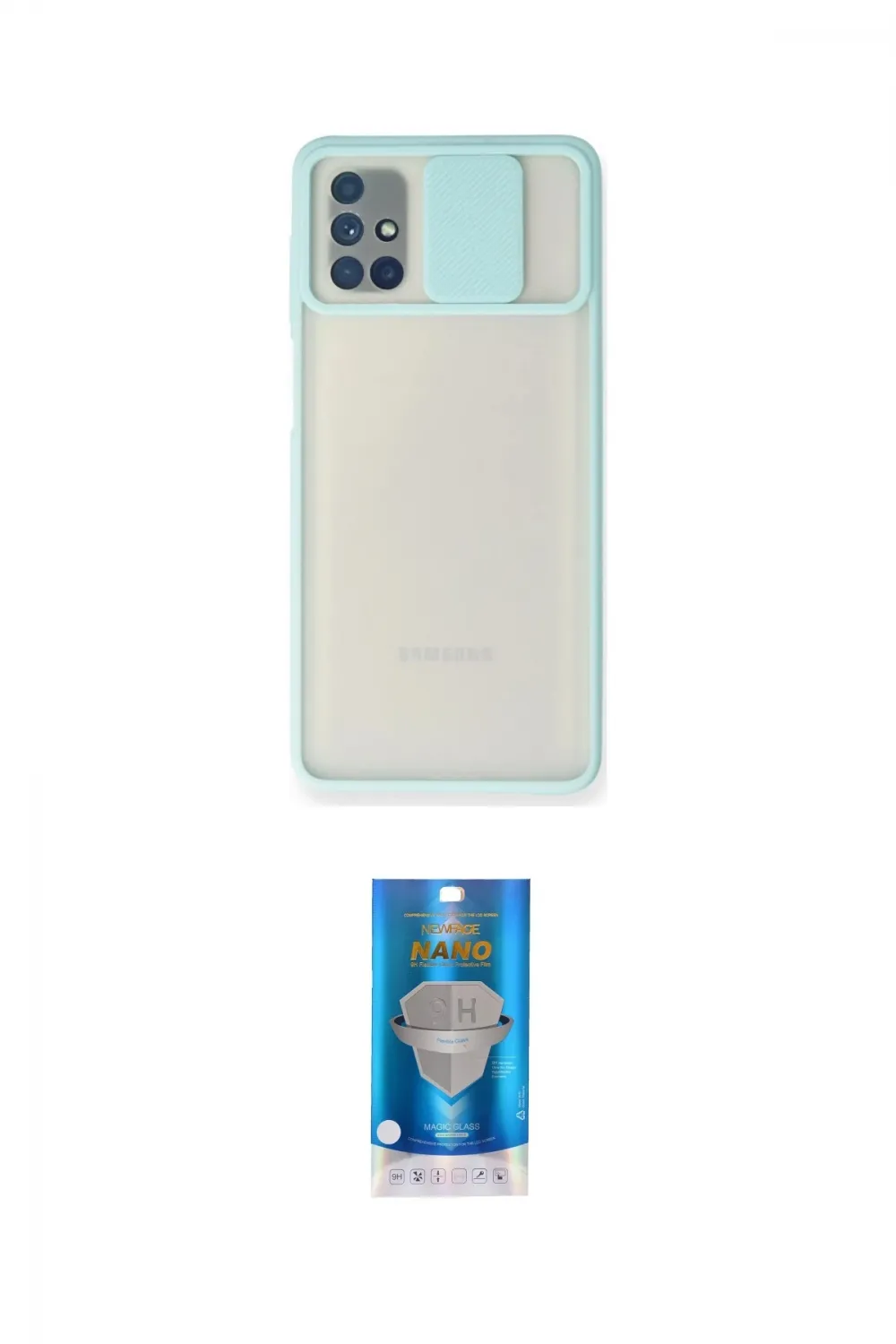 ieg™ Galaxy M51 Kılıf Vadi Çizgi - Şeffaf Royal Nano Ekran Koruyucu