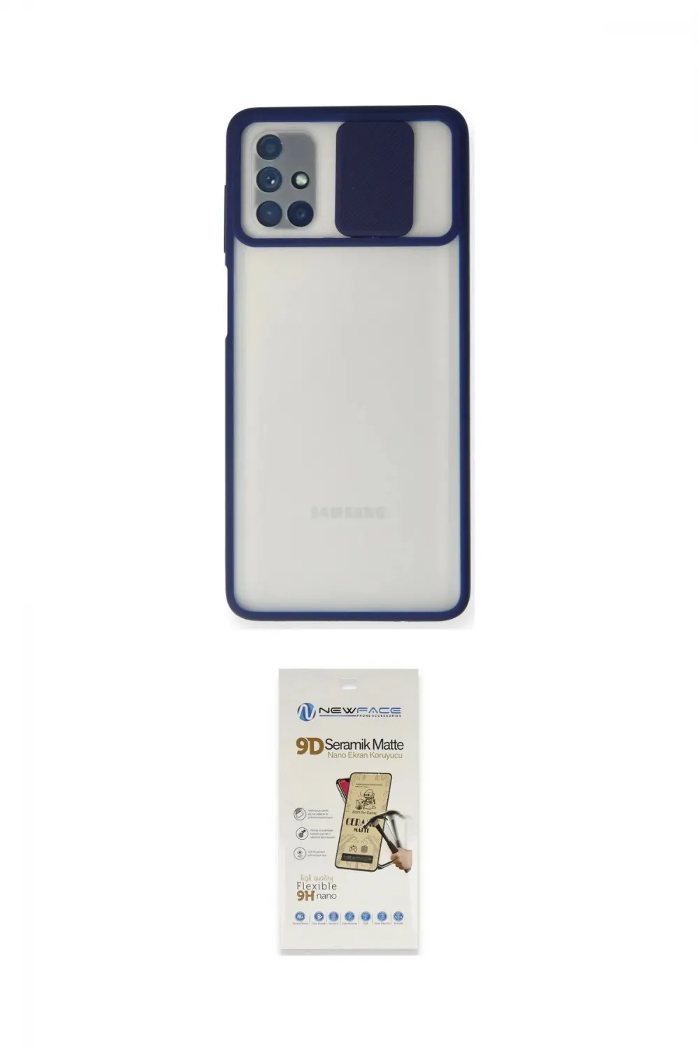 ieg™ Galaxy M51 Kılıf Vadi Çizgi - Siyah Mat Seramik Nano Ekran Koruyucu