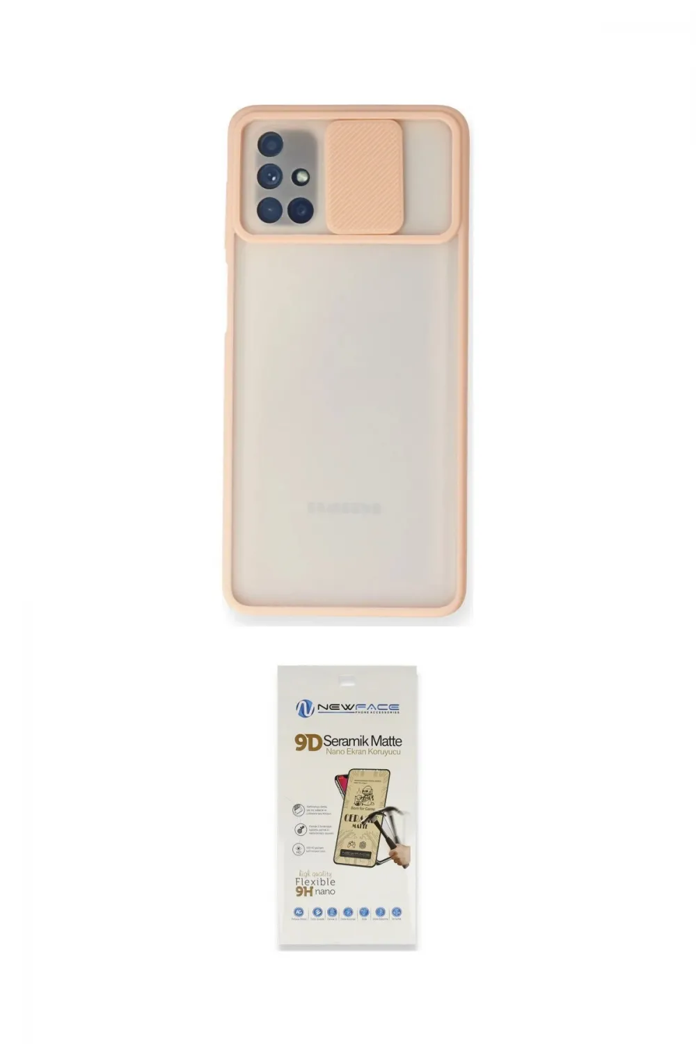 ieg™ Galaxy M51 Kılıf Vadi Çizgi - Siyah Mat Seramik Nano Ekran Koruyucu