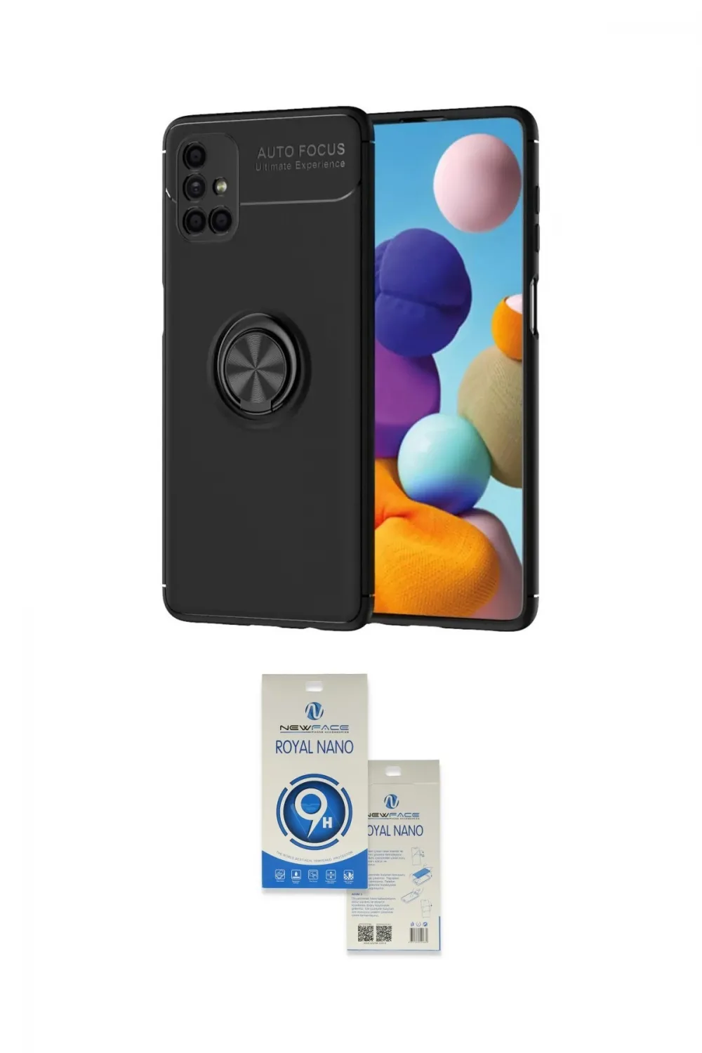 ieg™ Galaxy M51 Kılıf Yankı Form Prime - Şeffaf Royal Nano Ekran Koruyucu