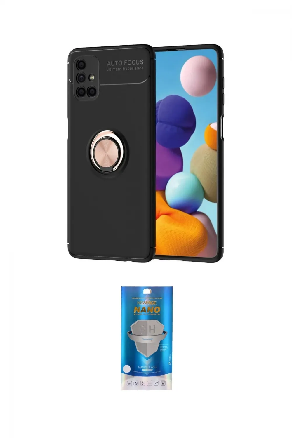 ieg™ Galaxy M51 Kılıf Yankı Form Prime - Şeffaf Royal Nano Ekran Koruyucu