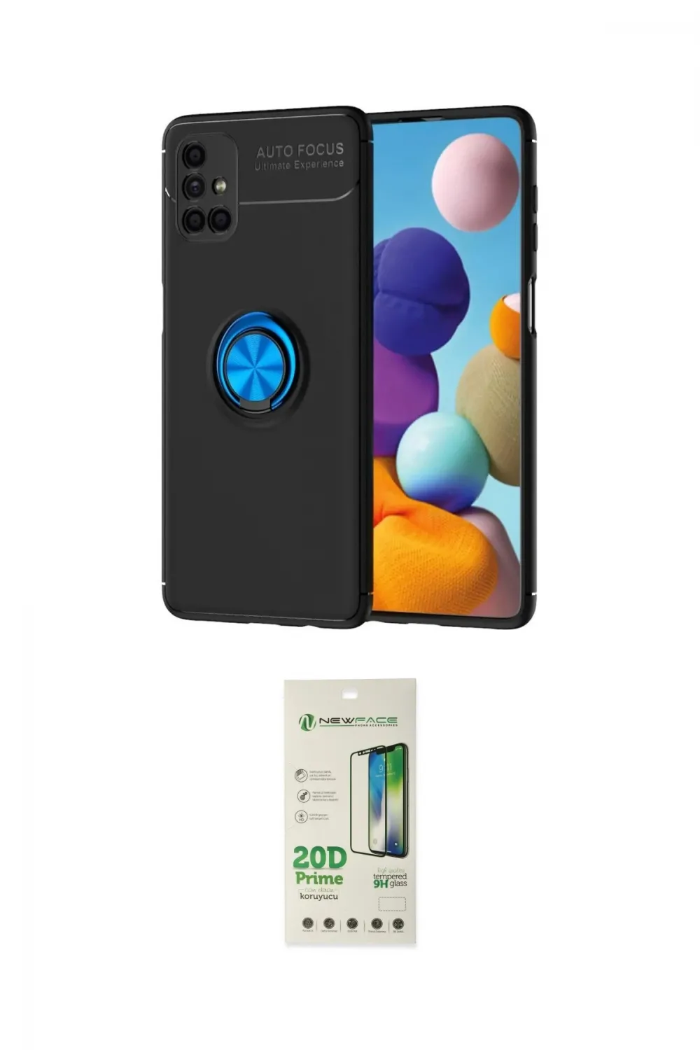 ieg™ Galaxy M51 Kılıf Yankı Form Prime - Siyah 20D Premium Cam Ekran Koruyucu