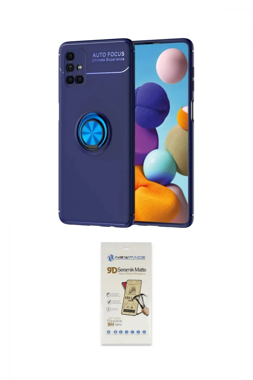 ieg™ Galaxy M51 Kılıf Yankı Form Prime - Siyah Mat Seramik Nano Ekran Koruyucu