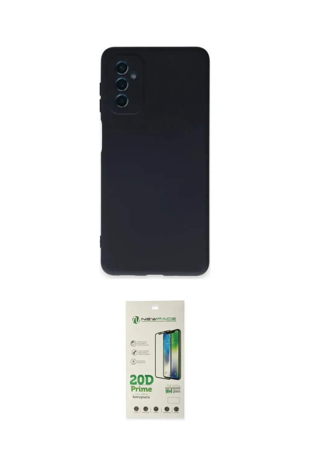 ieg™ Galaxy M52 5G Kılıf Ahenk Serisi - Siyah 20D Premium Cam Ekran Koruyucu