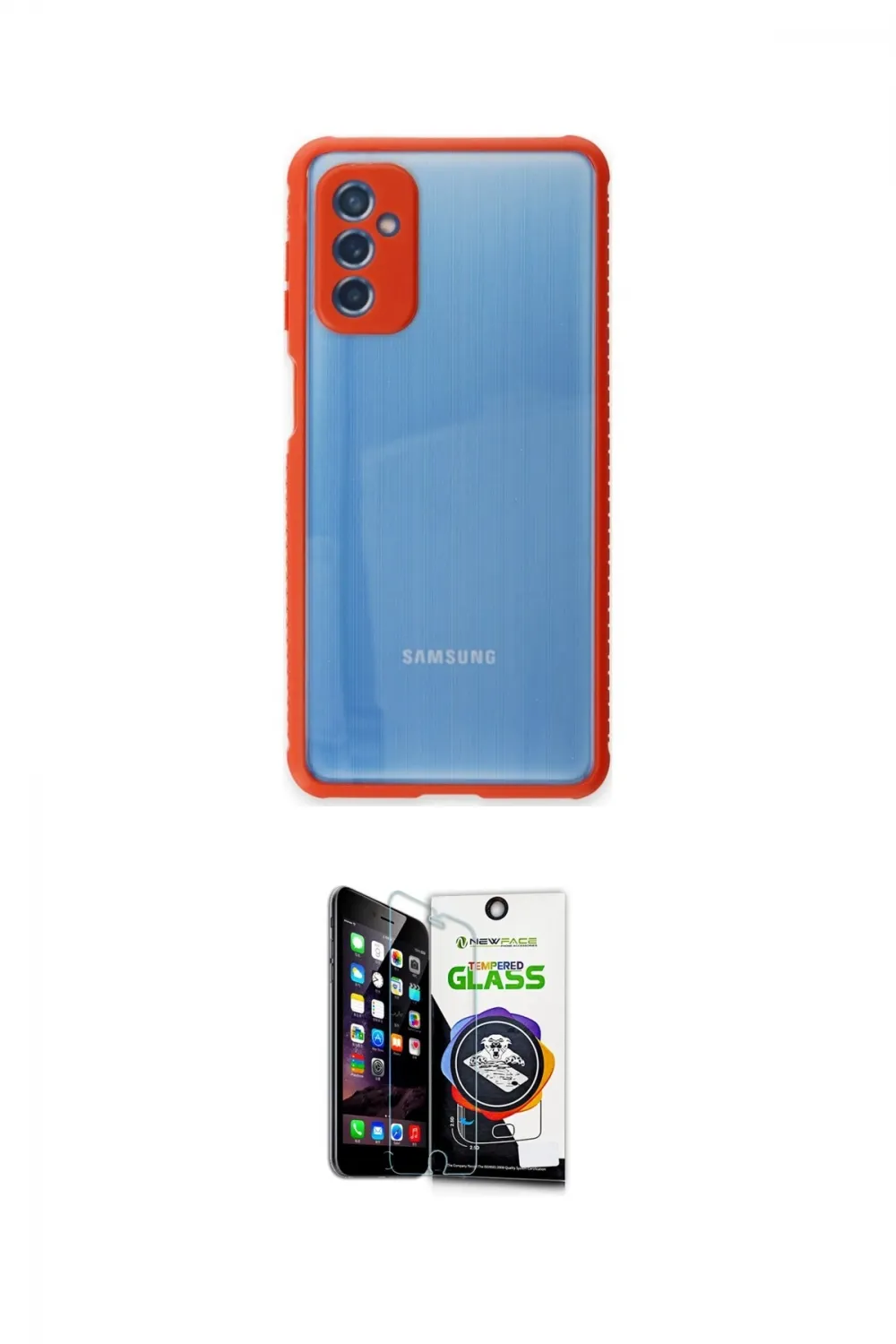 ieg™ Galaxy M52 5G Kılıf Nova Asil Özel Seri - Şeffaf Temperli Cam Ekran Koruyucu