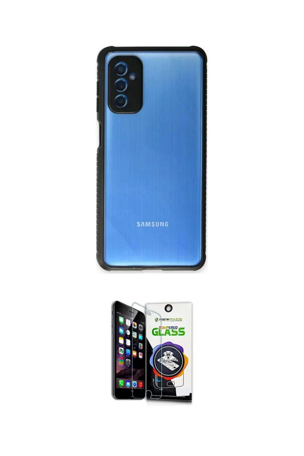 ieg™ Galaxy M52 5G Kılıf Nova Asil Özel Seri - Şeffaf Temperli Cam Ekran Koruyucu