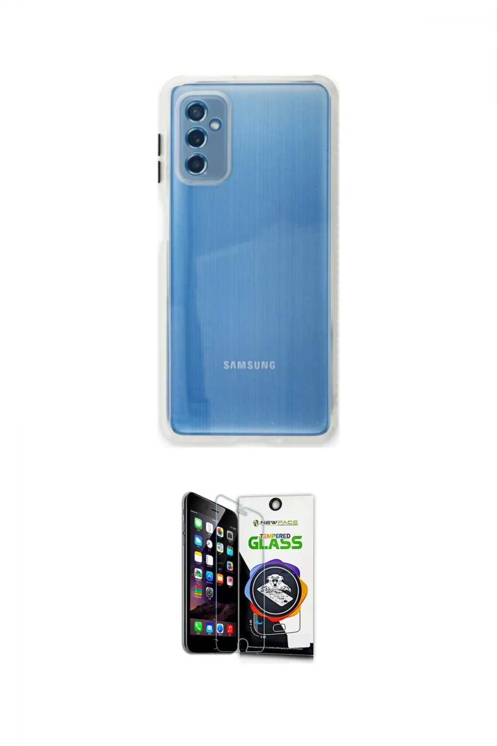 ieg™ Galaxy M52 5G Kılıf Nova Asil Özel Seri - Şeffaf Temperli Cam Ekran Koruyucu