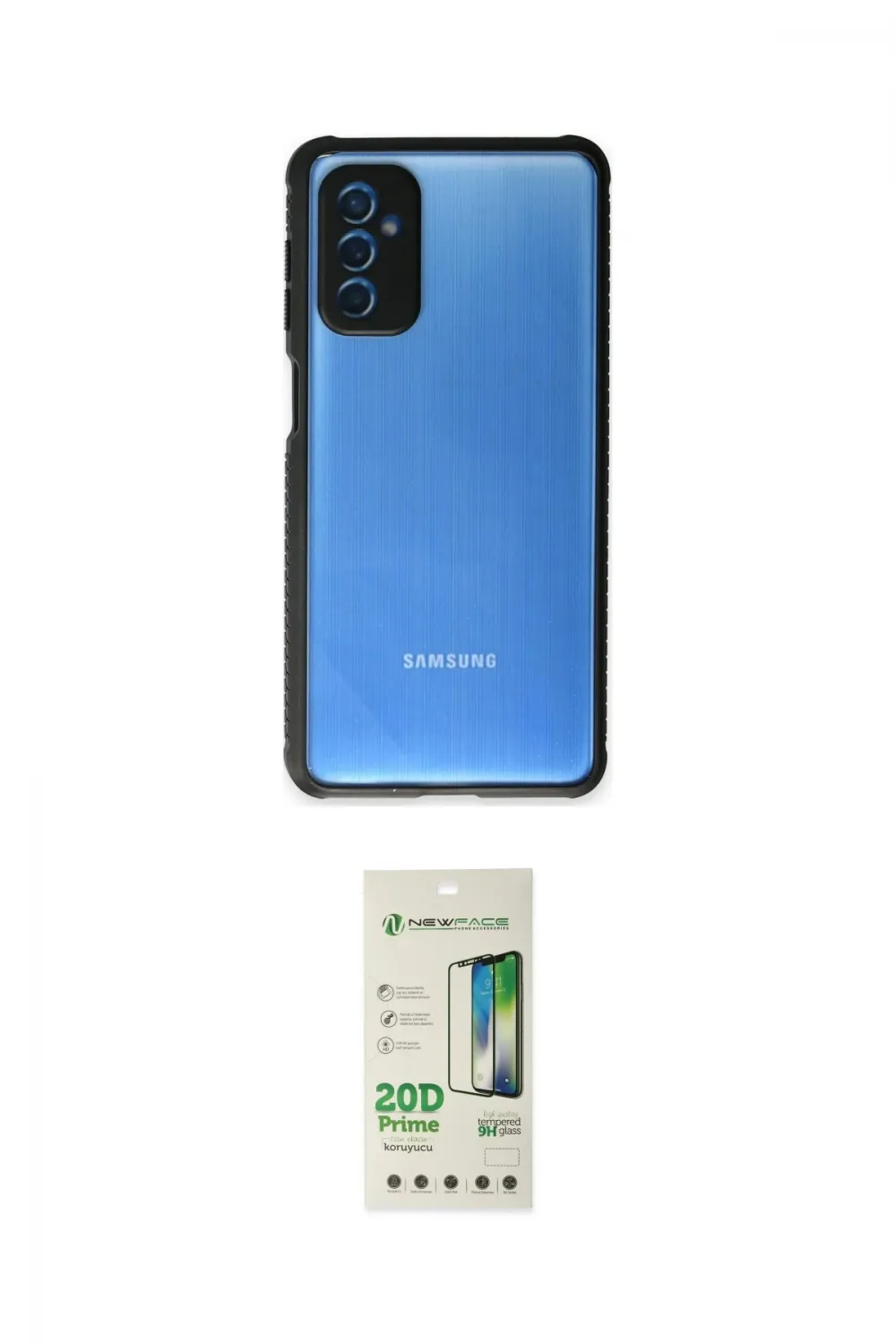ieg™ Galaxy M52 5G Kılıf Nova Asil Özel Seri - Siyah 20D Premium Cam Ekran Koruyucu