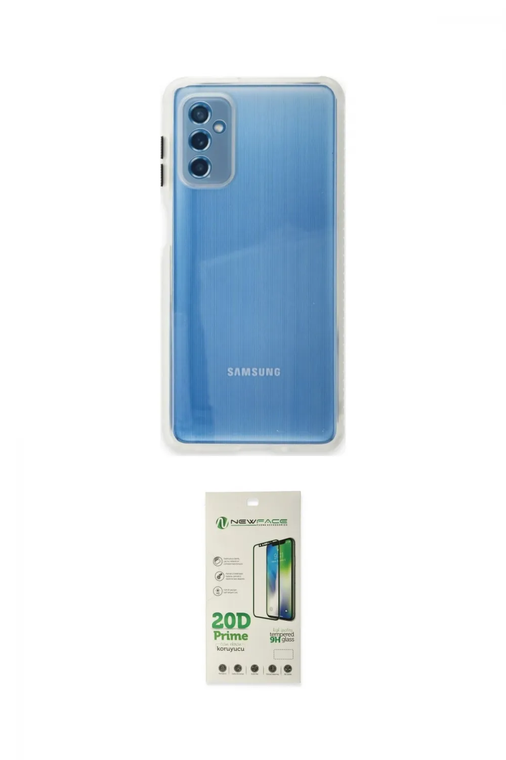 ieg™ Galaxy M52 5G Kılıf Nova Asil Özel Seri - Siyah 20D Premium Cam Ekran Koruyucu