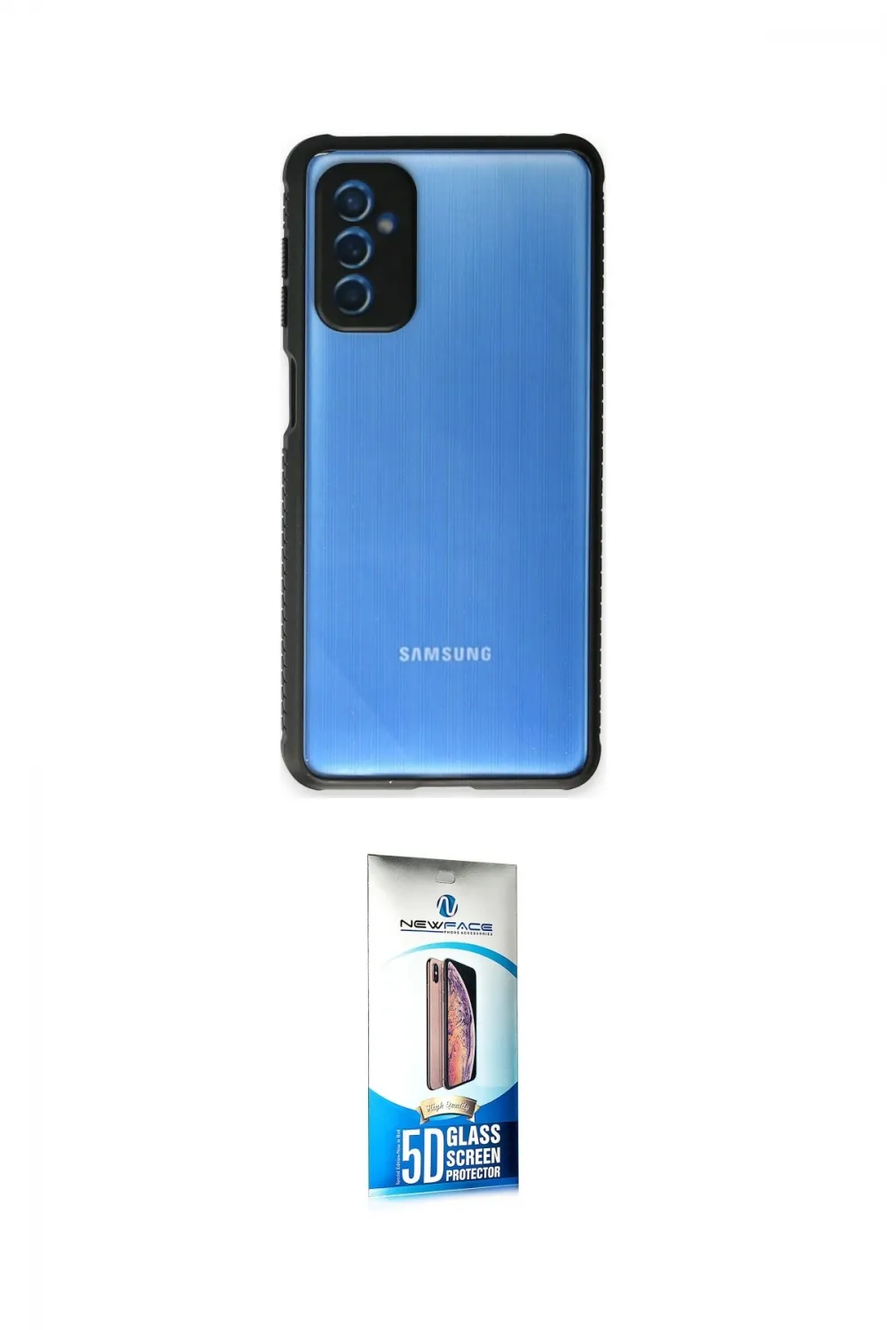 ieg™ Galaxy M52 5G Kılıf Nova Asil Özel Seri - Siyah 5D Eko Cam Ekran Koruyucu