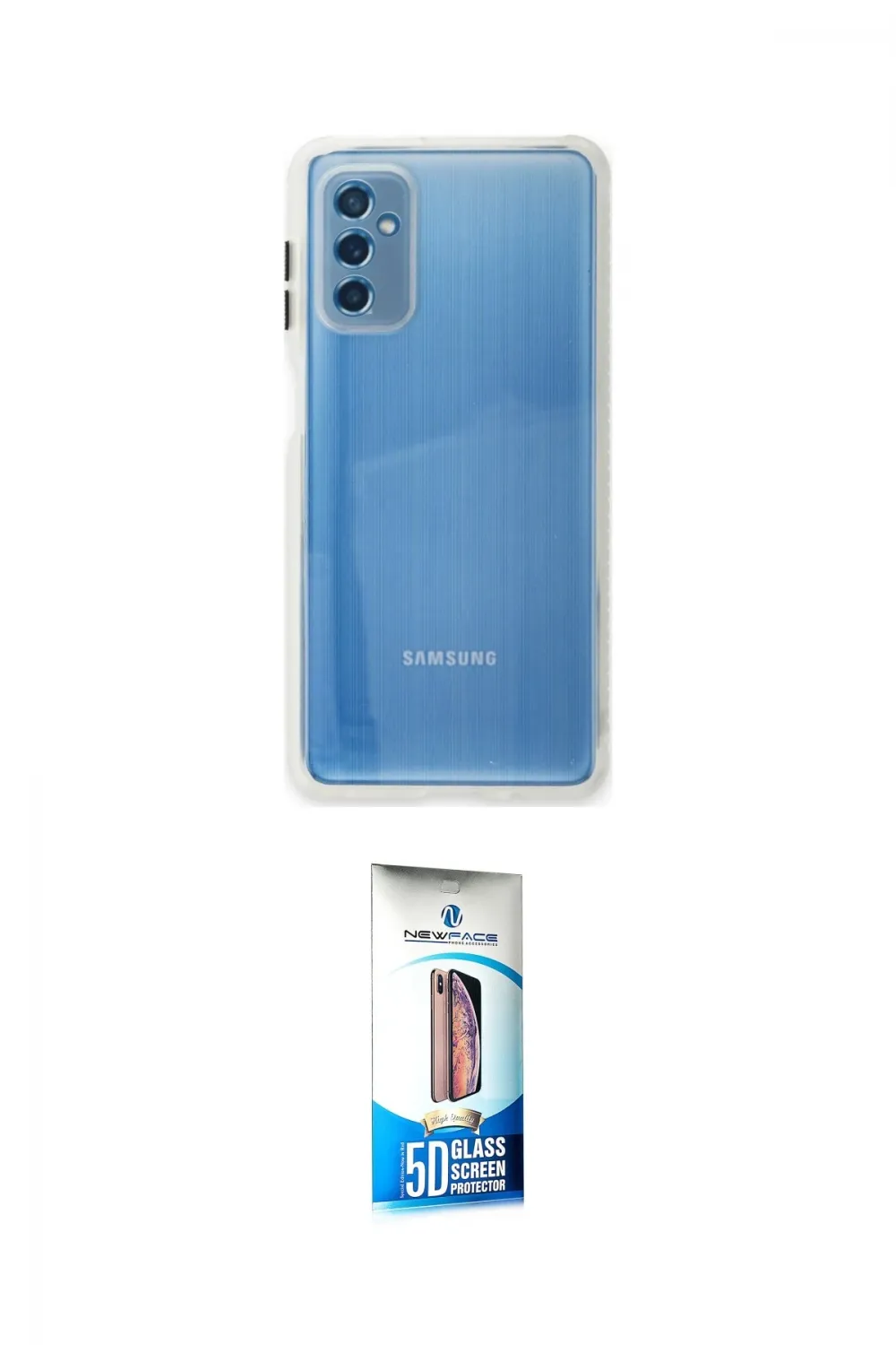 ieg™ Galaxy M52 5G Kılıf Nova Asil Özel Seri - Siyah 5D Eko Cam Ekran Koruyucu