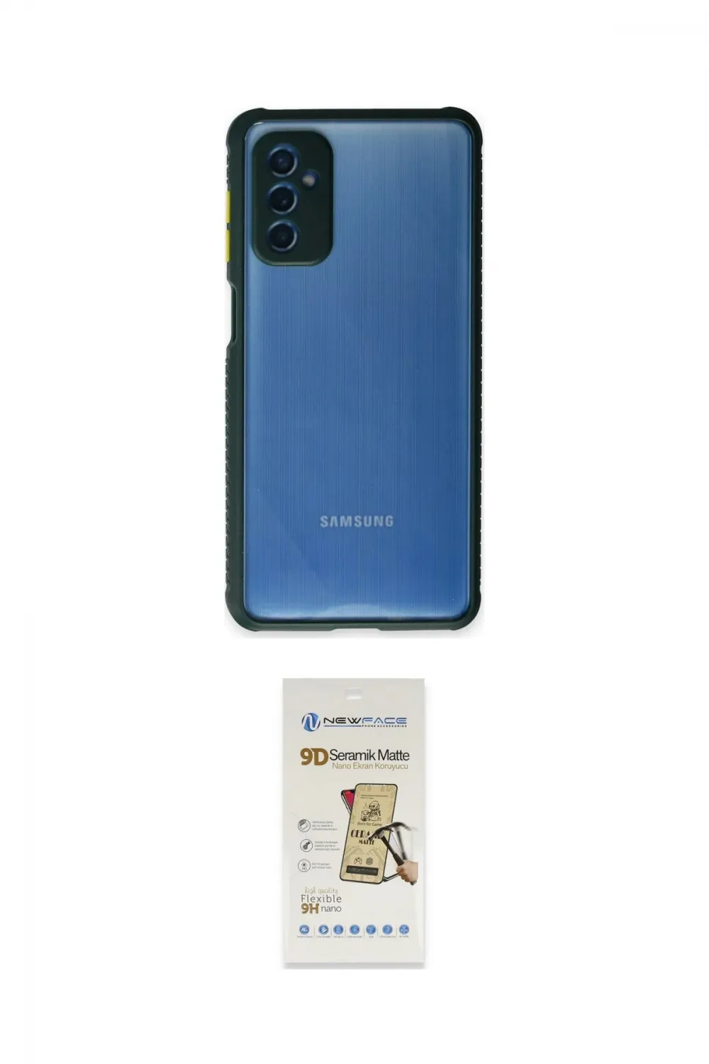 ieg™ Galaxy M52 5G Kılıf Nova Asil Özel Seri - Siyah Mat Seramik Nano Ekran Koruyucu