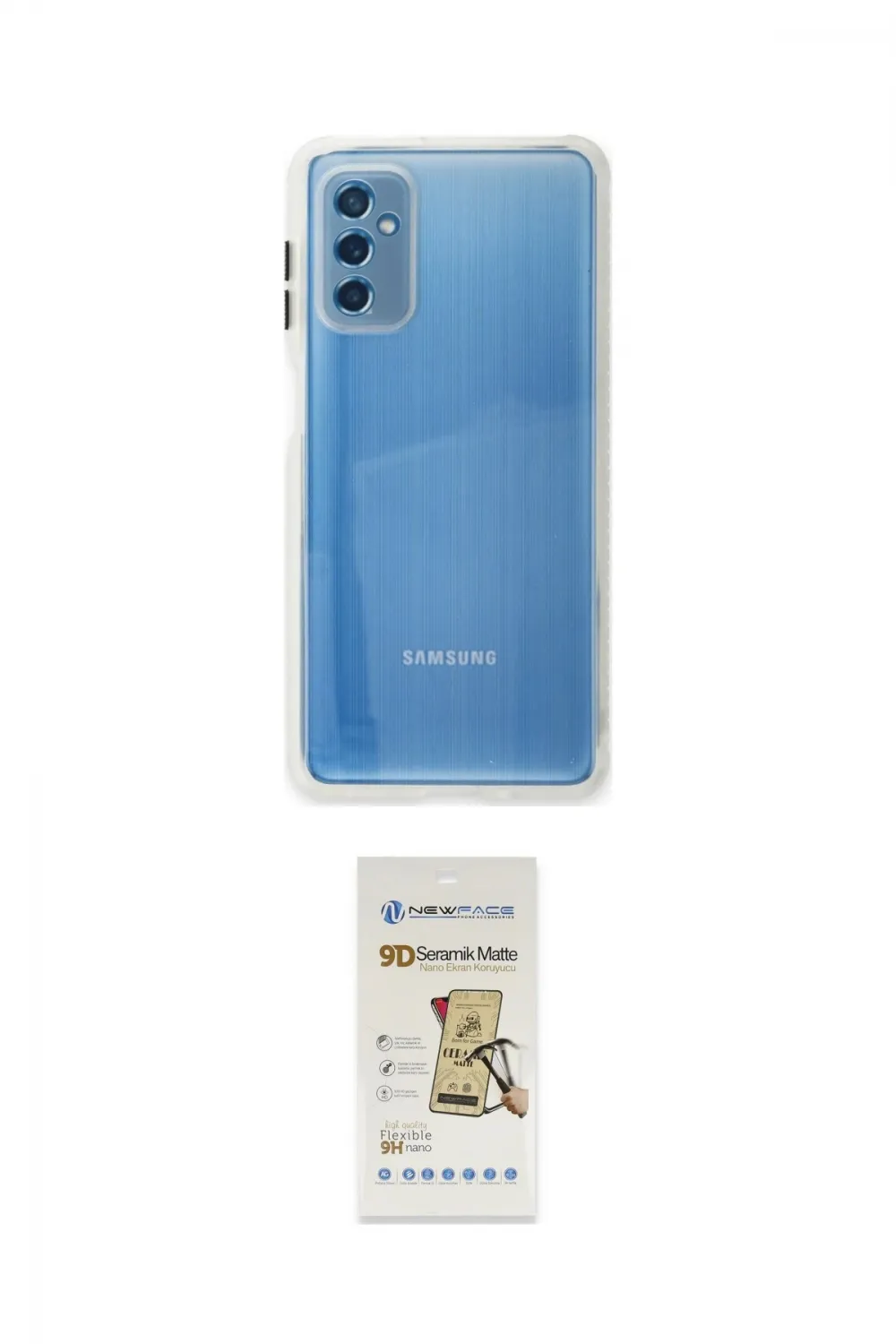 ieg™ Galaxy M52 5G Kılıf Nova Asil Özel Seri - Siyah Mat Seramik Nano Ekran Koruyucu