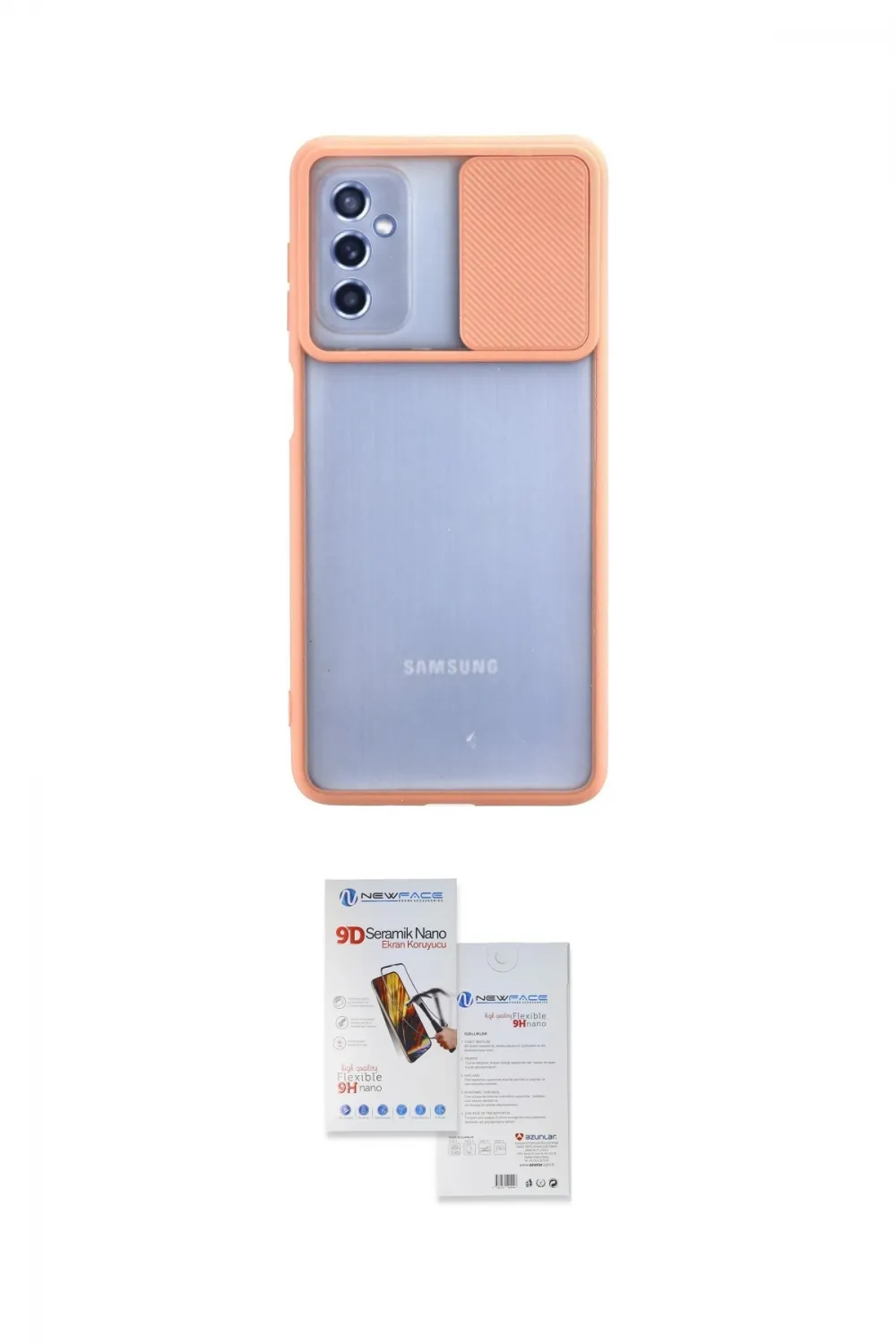 ieg™ Galaxy M52 5G Kılıf Vadi Çizgi - Siyah Seramik Nano Ekran Koruyucu