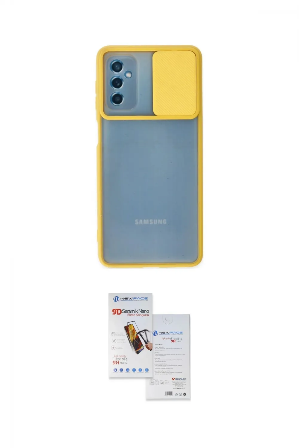 ieg™ Galaxy M52 5G Kılıf Vadi Çizgi - Siyah Seramik Nano Ekran Koruyucu