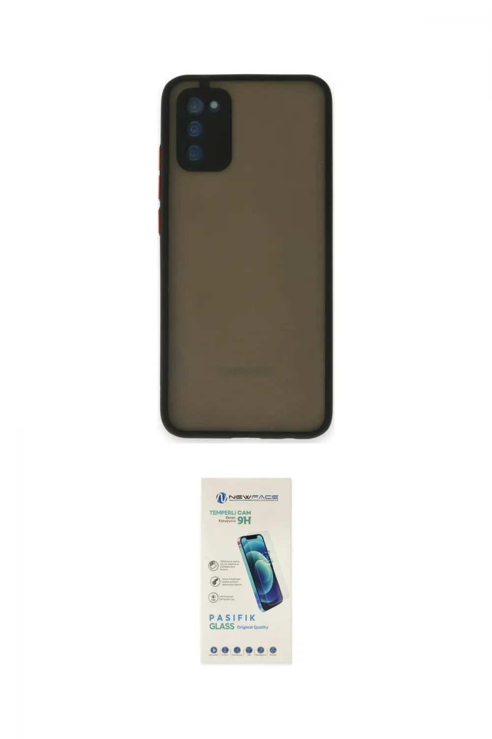 ieg™ Galaxy S20 FE Kılıf Ahenk Çizgi Serisi - Şeffaf Pasifik Cam Ekran Koruyucu