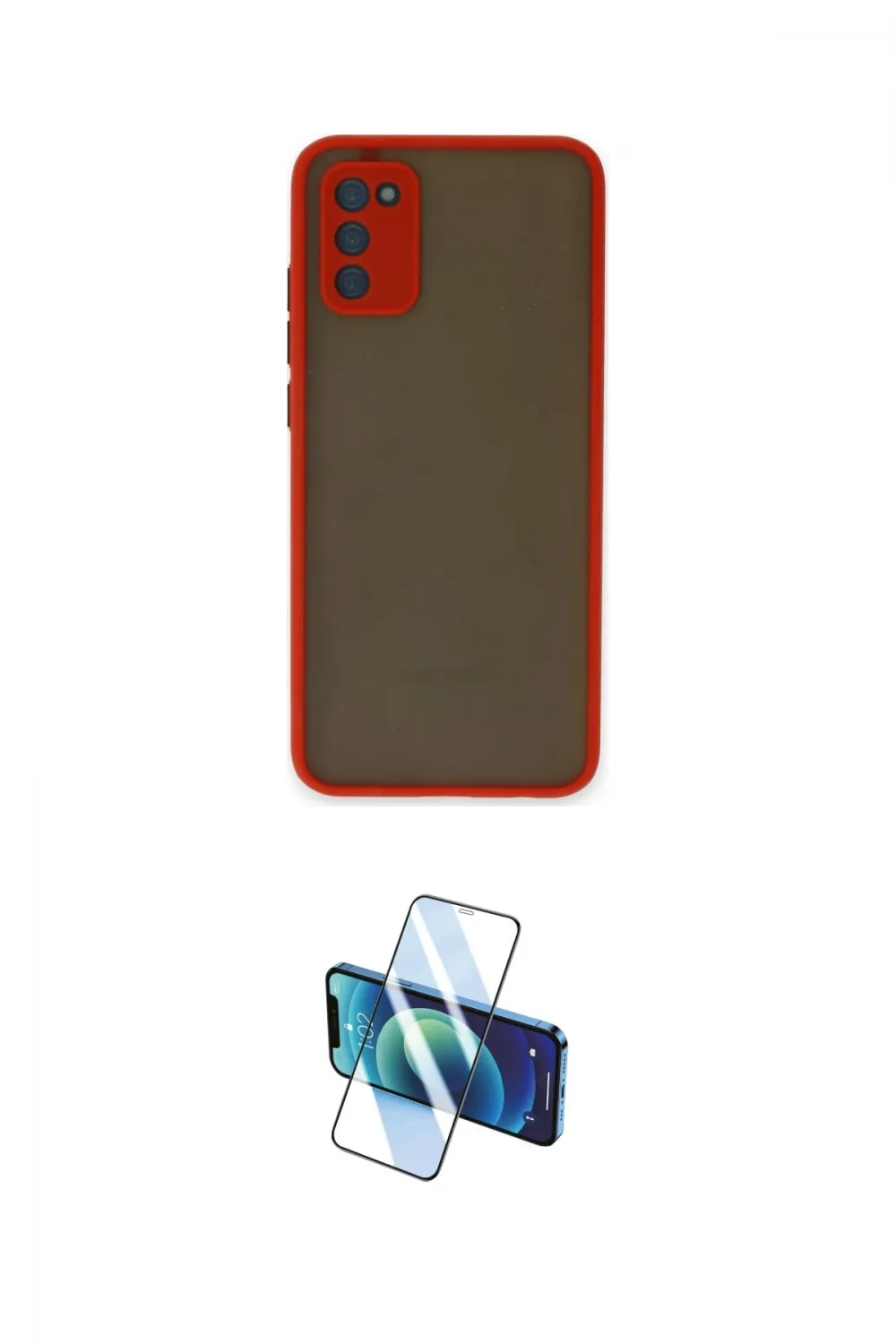 ieg™ Galaxy S20 FE Kılıf Ahenk Çizgi Serisi - Siyah 3D Antistatik Cam Ekran Koruyucu