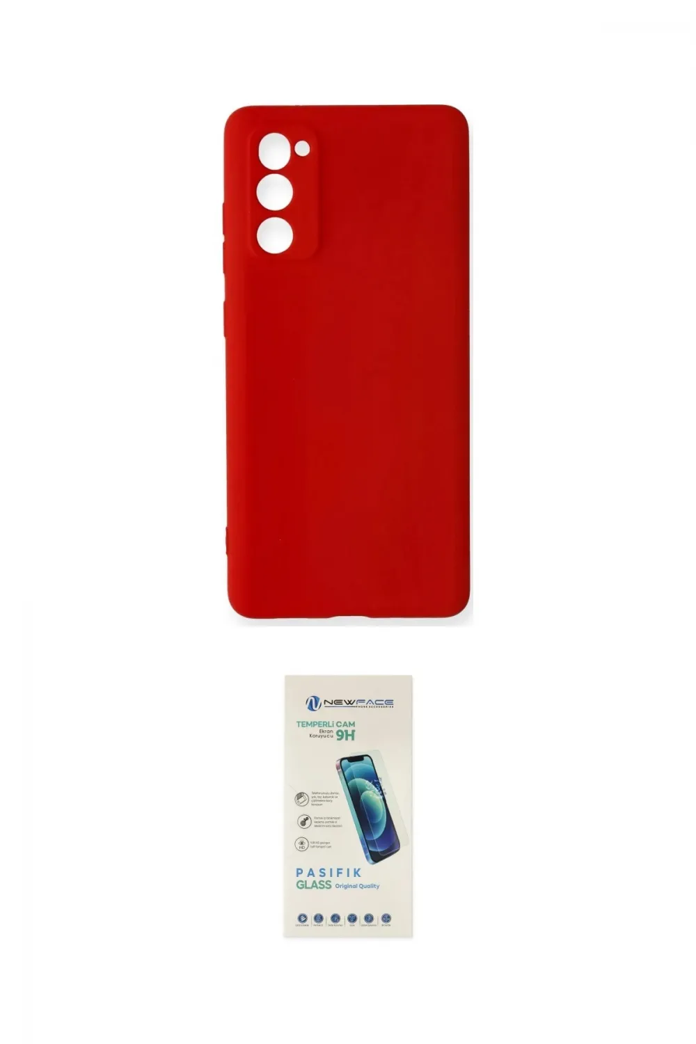 ieg™ Galaxy S20 FE Kılıf Ahenk Serisi - Şeffaf Pasifik Cam Ekran Koruyucu