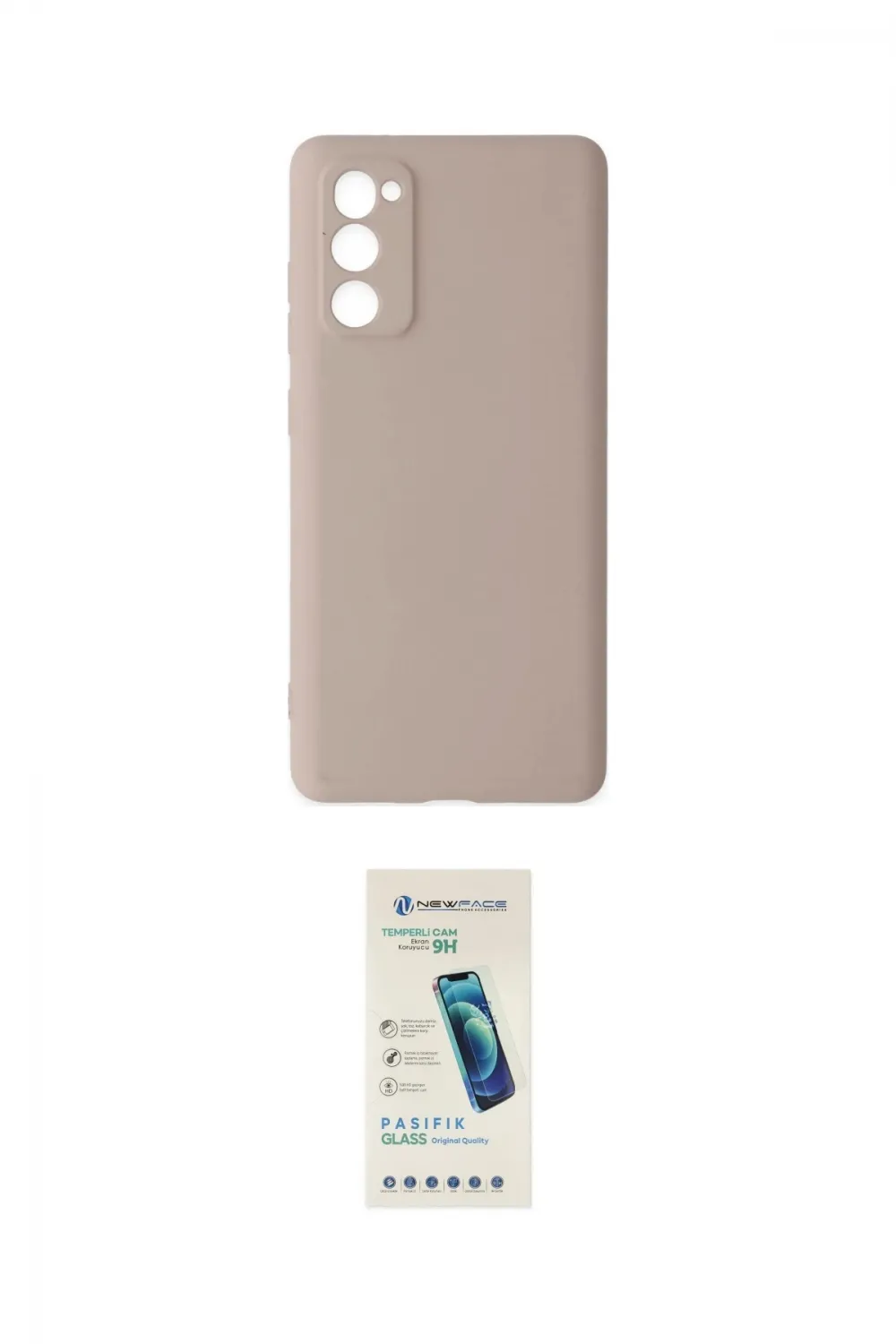 ieg™ Galaxy S20 FE Kılıf Ahenk Serisi - Şeffaf Pasifik Cam Ekran Koruyucu