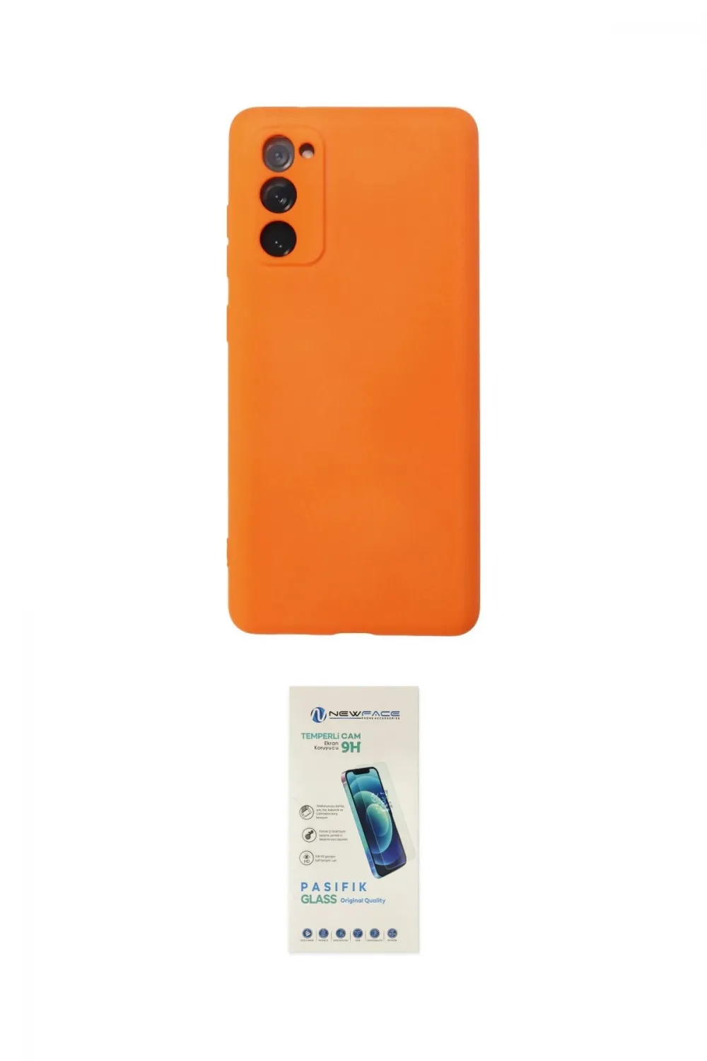 ieg™ Galaxy S20 FE Kılıf Ahenk Serisi - Şeffaf Pasifik Cam Ekran Koruyucu