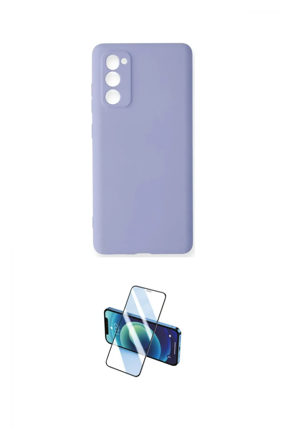 ieg™ Galaxy S20 FE Kılıf Ahenk Serisi - Siyah 3D Antistatik Cam Ekran Koruyucu