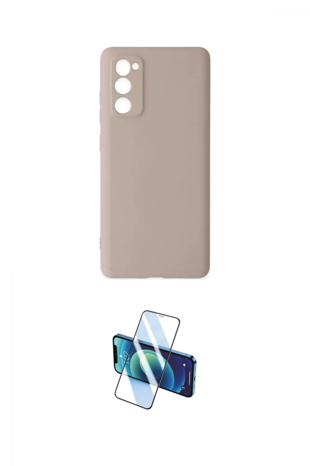 ieg™ Galaxy S20 FE Kılıf Ahenk Serisi - Siyah 3D Antistatik Cam Ekran Koruyucu