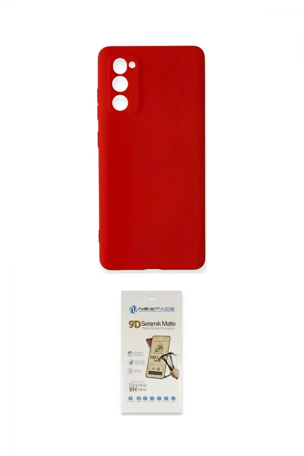 ieg™ Galaxy S20 FE Kılıf Ahenk Serisi - Siyah Mat Seramik Nano Ekran Koruyucu