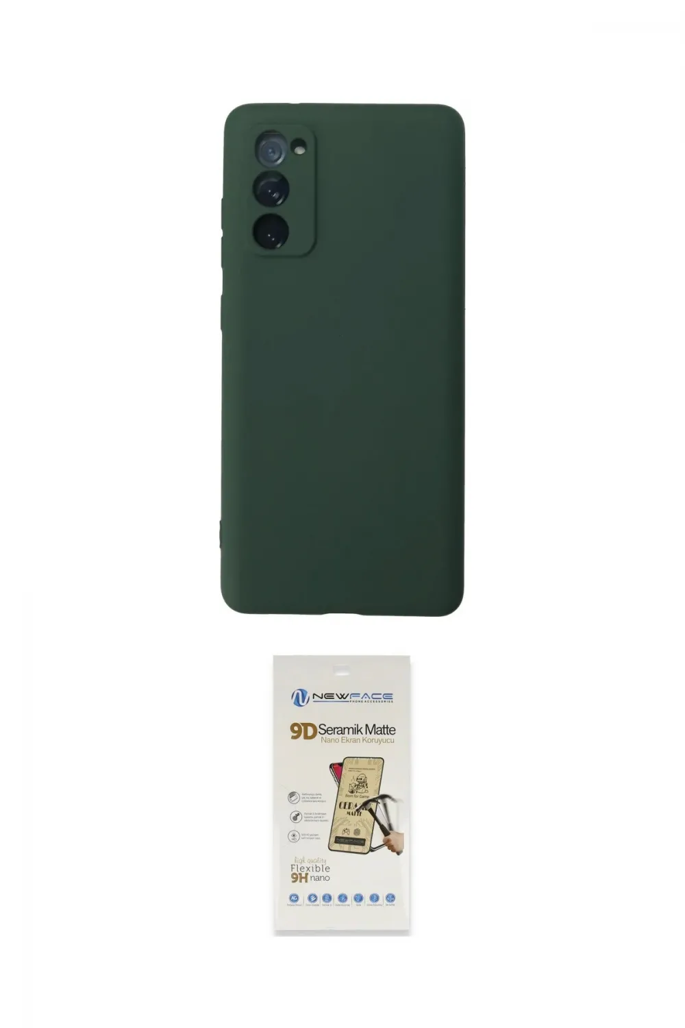 ieg™ Galaxy S20 FE Kılıf Ahenk Serisi - Siyah Mat Seramik Nano Ekran Koruyucu
