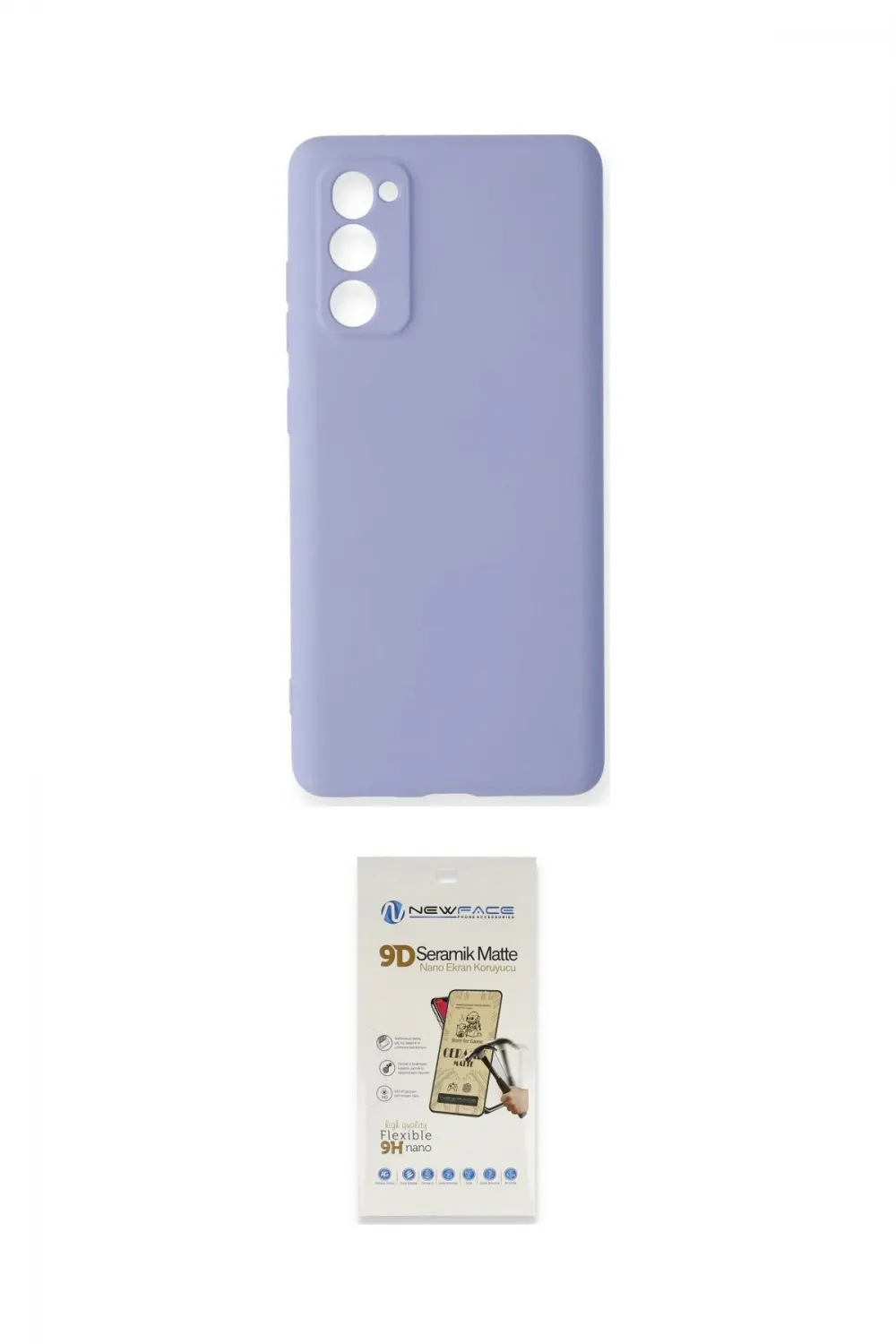 ieg™ Galaxy S20 FE Kılıf Ahenk Serisi - Siyah Mat Seramik Nano Ekran Koruyucu