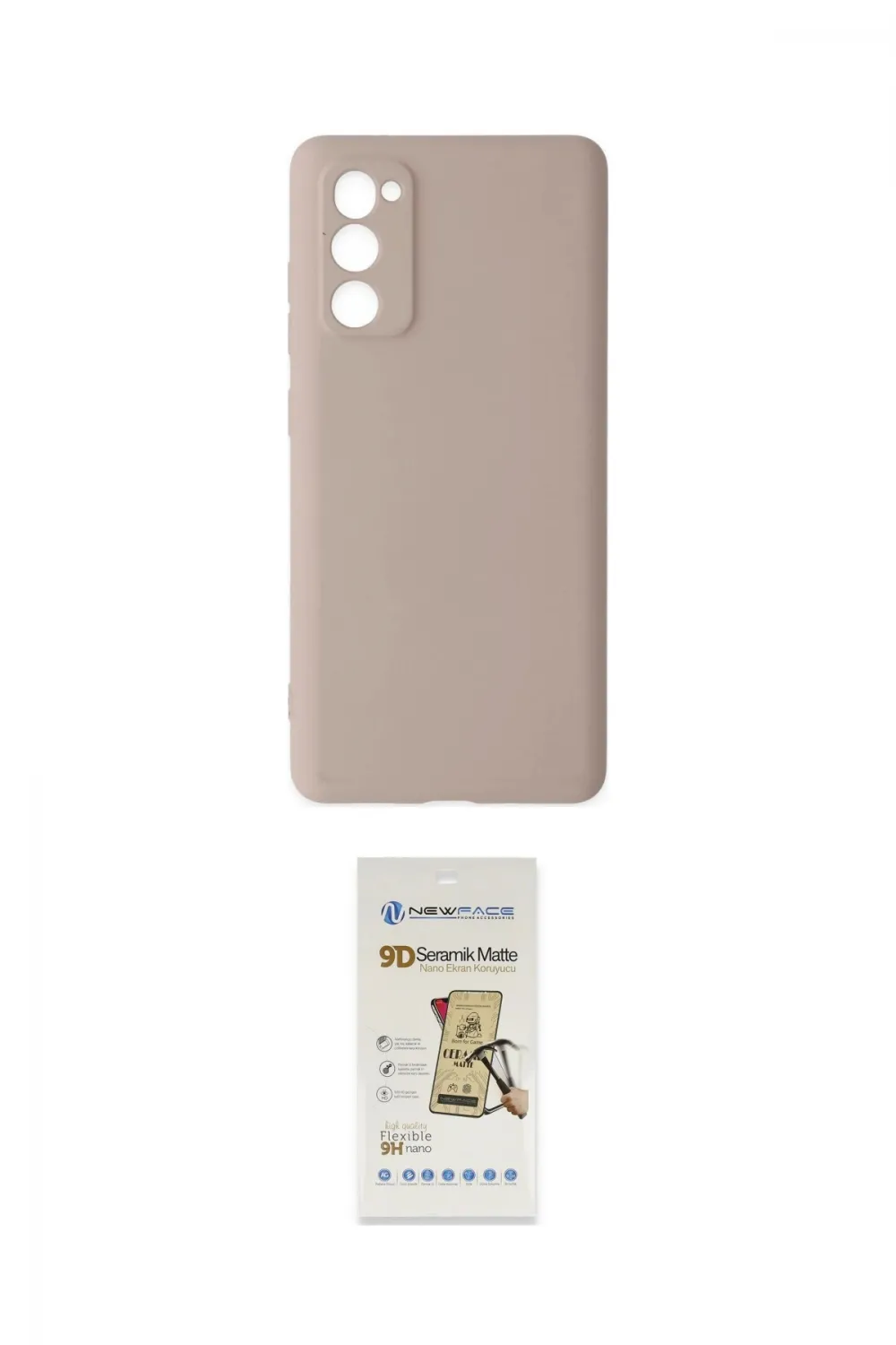 ieg™ Galaxy S20 FE Kılıf Ahenk Serisi - Siyah Mat Seramik Nano Ekran Koruyucu