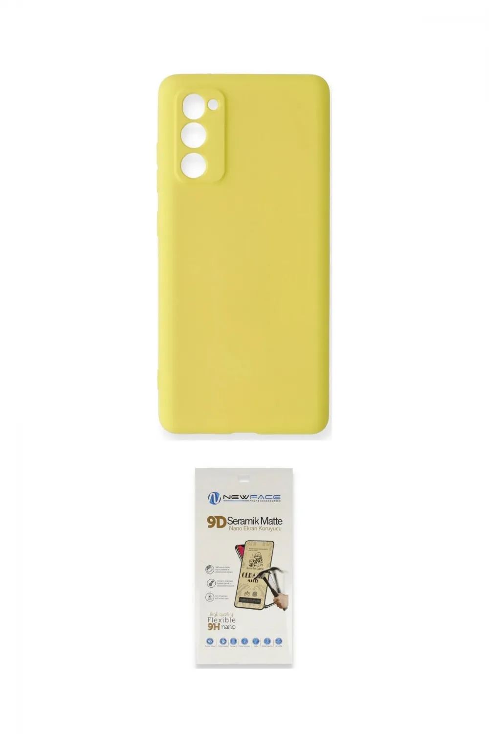 ieg™ Galaxy S20 FE Kılıf Ahenk Serisi - Siyah Mat Seramik Nano Ekran Koruyucu