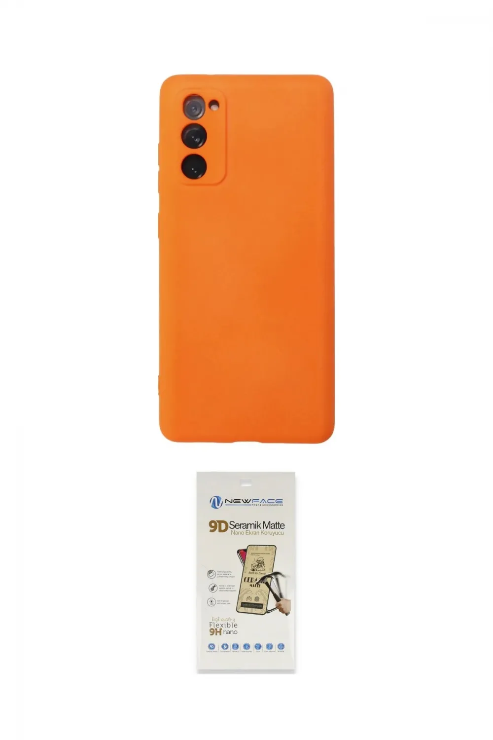 ieg™ Galaxy S20 FE Kılıf Ahenk Serisi - Siyah Mat Seramik Nano Ekran Koruyucu