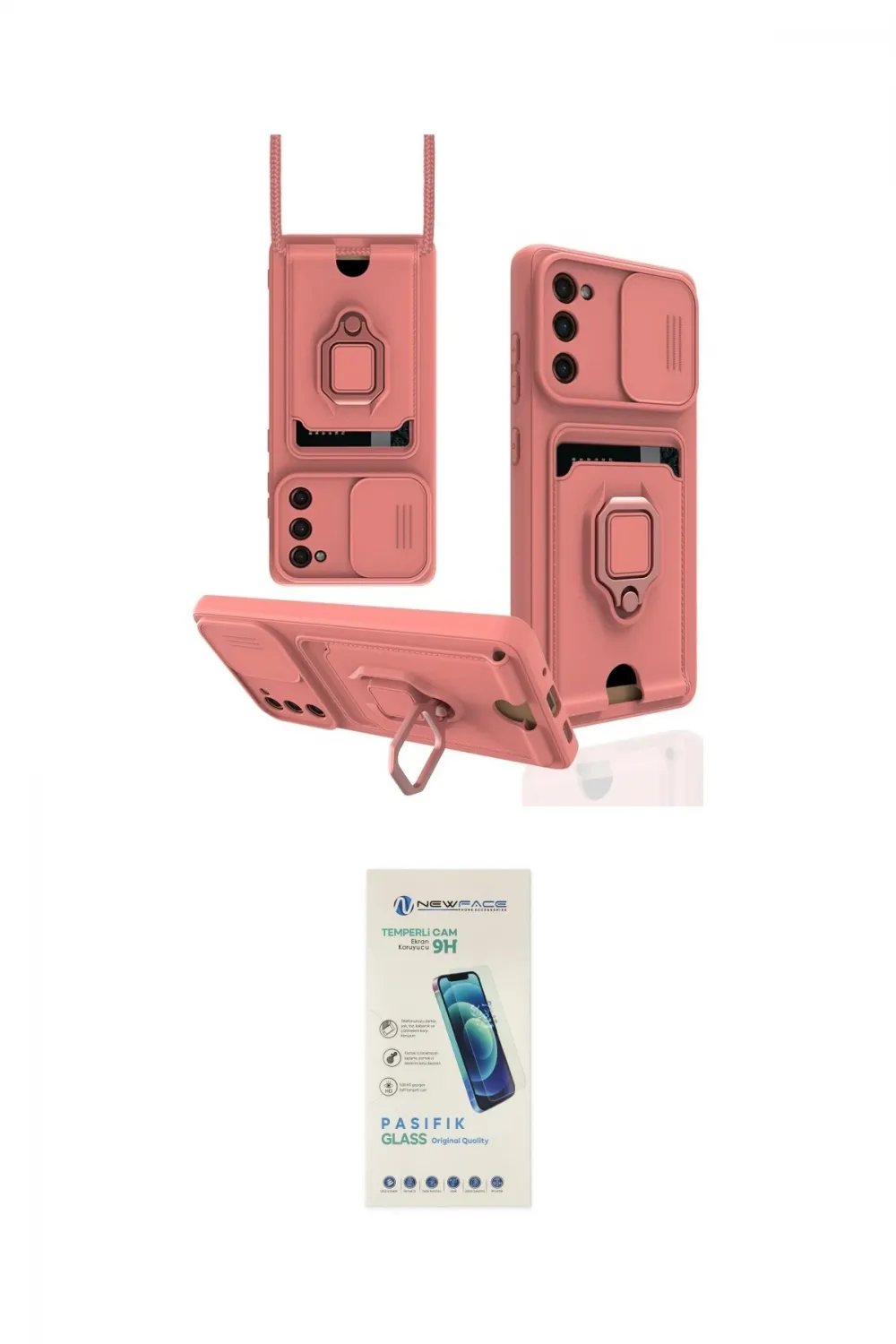 ieg™ Galaxy S20 FE Kılıf Vadi Form Prime - Şeffaf Pasifik Cam Ekran Koruyucu