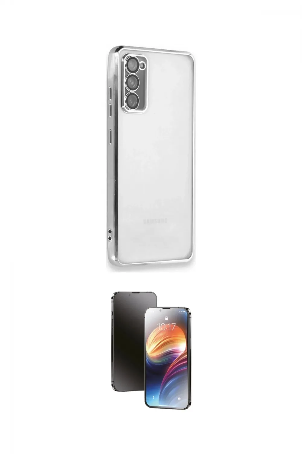 ieg™ Galaxy S20 FE Kılıf Vadi Minimal - Siyah 3D Antistatik Mat Seramik Nano Ekran Koruyucu